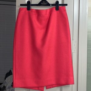 Hot pink J Crew Pencil Skirt No 2 - 100% WOOL size 6